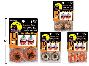 Hoot Hween 100pcs Mini Baking Cups,  size:1 5/8", 4asst., backer card