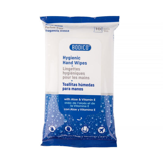 Hygienic Hand Wipes: 10 wipes/PK , 15x20cm