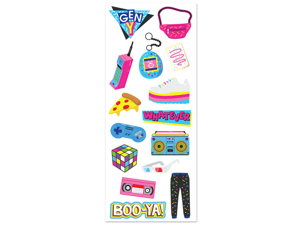 Paper Craft Sticker: 5"x12" Classic Themes 'Clear' Photo Safe 11) Generation Y