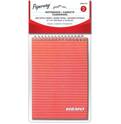 MEMO PADS - 2PK 4" X 6"