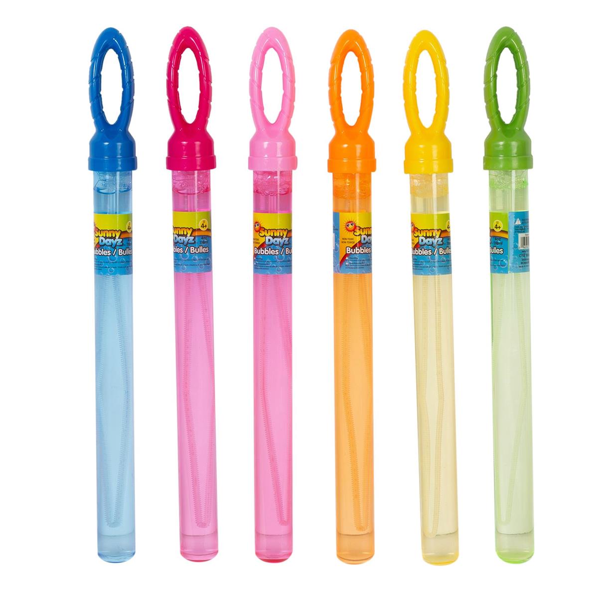 Sunny Dayz 14.5" Huge Bubble Wand w/4oz. Bubbles, 24/PDQ, 6/c, label