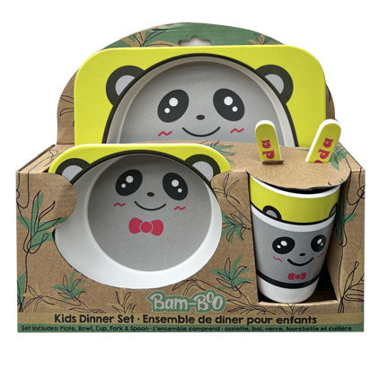 *KIDS BAMBOU DISH SET 5PCS-PANDA 26*7*23CM
