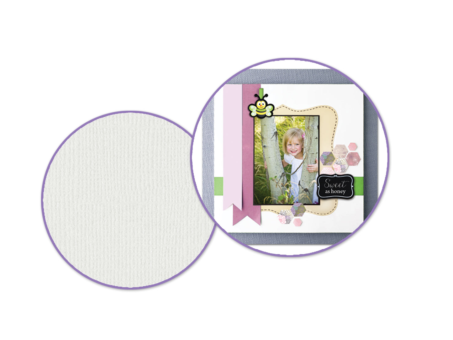 Scrapbook Paper: 12"x12" Textura Select Cardstock Solids (5 Sheets) B) White