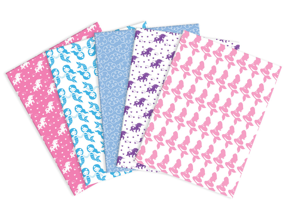 Fun Foam Sheets: 9"x12" 2mm Designer Foam Asst 5eax5Styles F) Fairytale