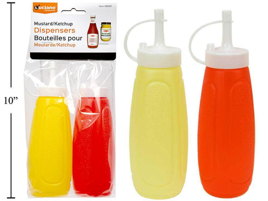 Luciano Mustard & Ketchup Dispenser  Set, pbh