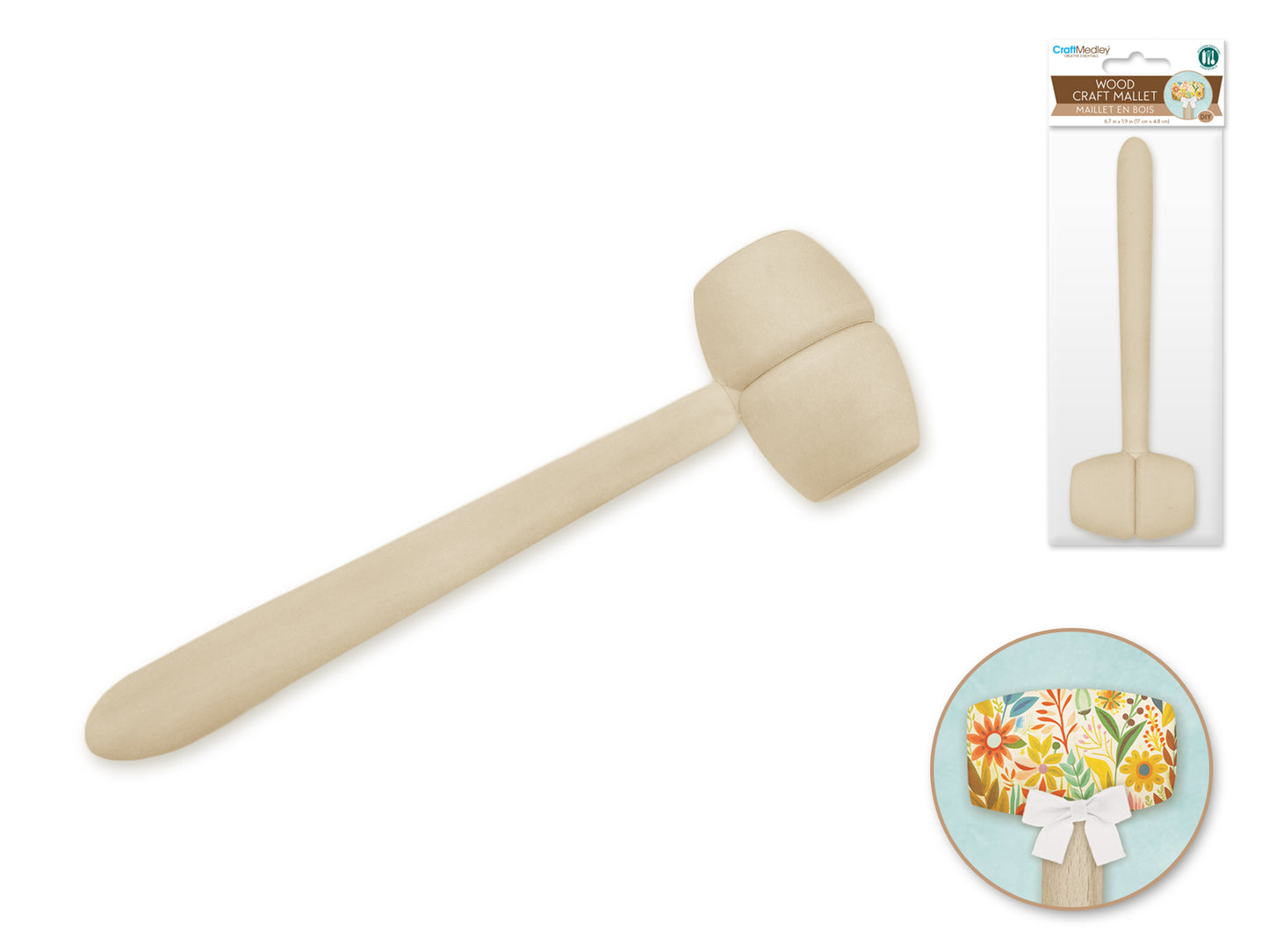 Wood Craft: 6.7"x1.9" Mallet