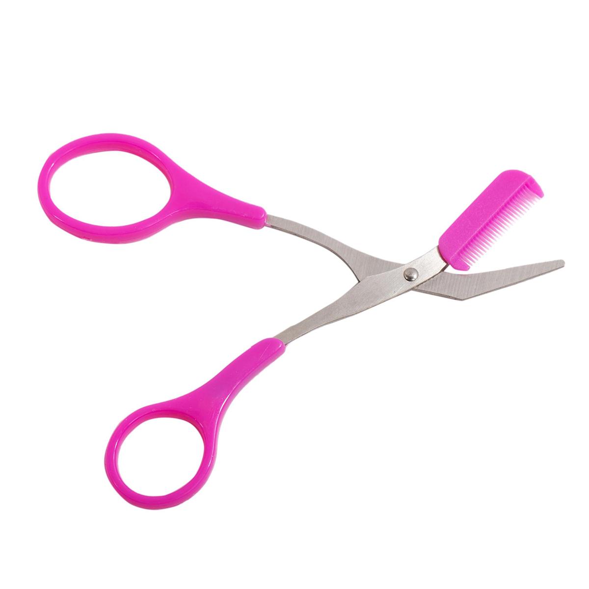 Bodico, Eyebrow Scissors, b/c fuschia pink