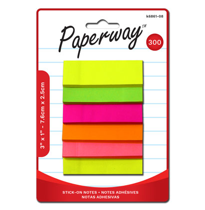 STICK-ON NOTES - 3"x 1"