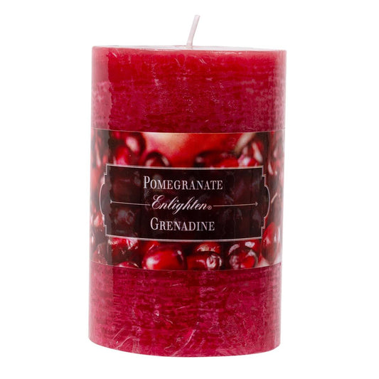 KG Enlighten 4" Scented Pillar Pomegranate (Az)