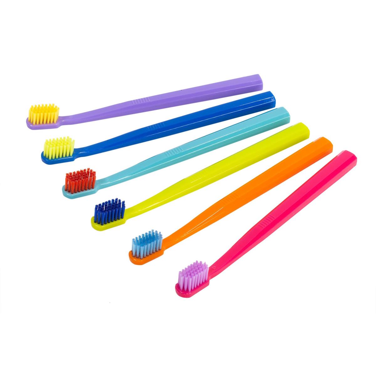 Bodico 3pc Brights Adult Toothbrush 2-asst, 18cm, bc,