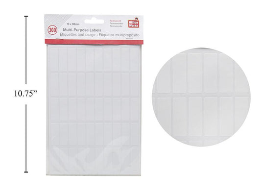 O.WKs.  Multi-Purpose Label, 300pcs 13x38mm, PBH