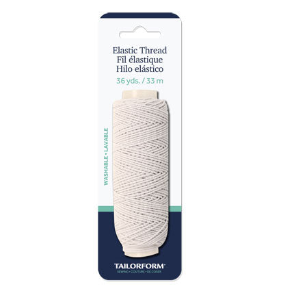 ELASTIC THREAD WHITE - 36YDS / 0.44mm