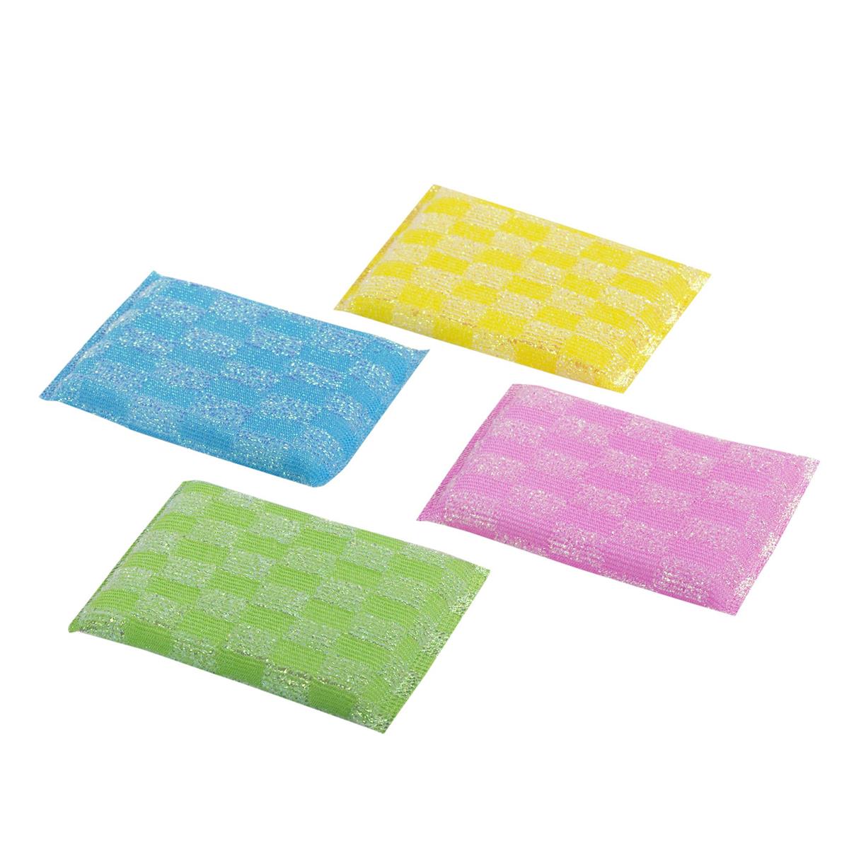 Action-1 2-PC Scrubbing Dish Sponge Printed Bag, 2 Asst.