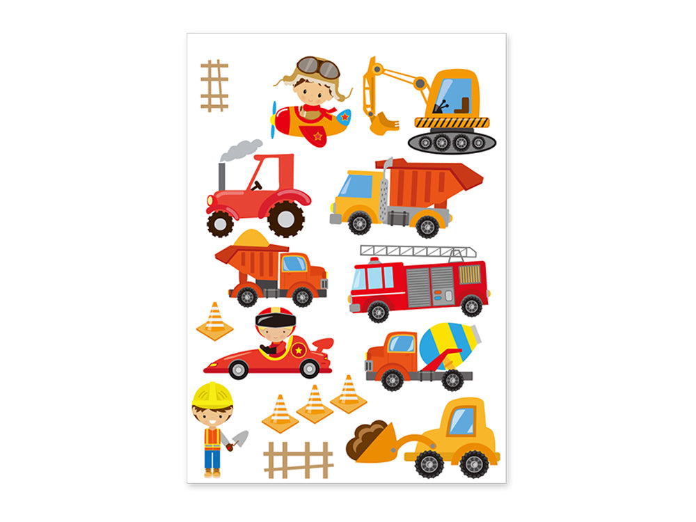 Craft Decor: 11.8"x15.75" Wall Art Clear B) Transport Fun