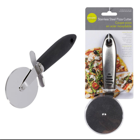 L.Gourmet S.S. Pizza Cutter w/Soft- Grip Handle, t.o.c.(=80705-HC)(CP)