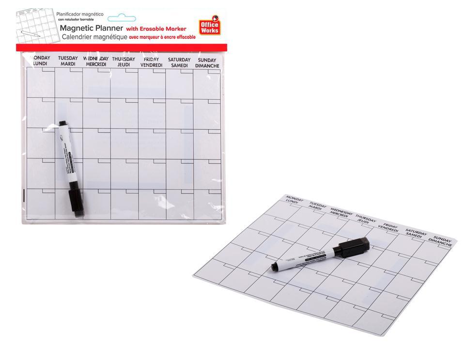 O.WKs. Magnetic Planner w/Marker    pbh