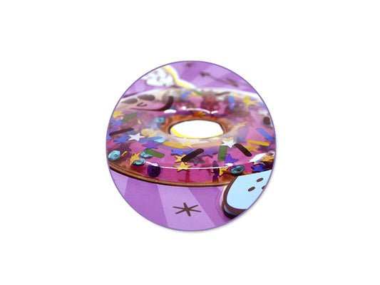 Handmade Sticker: 4.9"x7.3" 3D Shaker Series C) Donut Worry