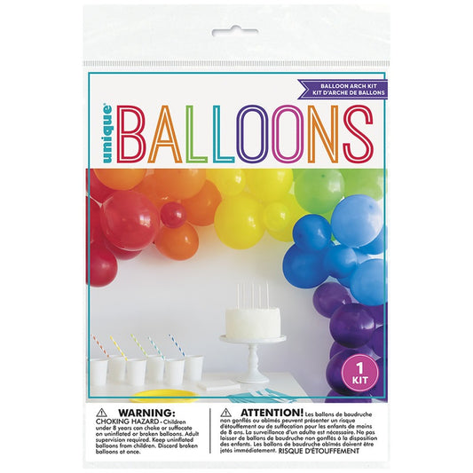 Rainbow Latex Balloon Arch Kit