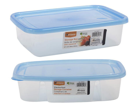 Luciano Rectangular Storage Box w/Lid,9.5x6.5x2.5", label