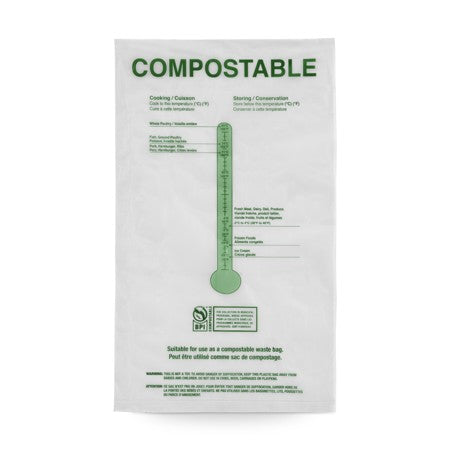 COMPOSTABLE PRODUCE & MEAT BAGS 12" X 20" 1000/RL X 2/CS (7000729)