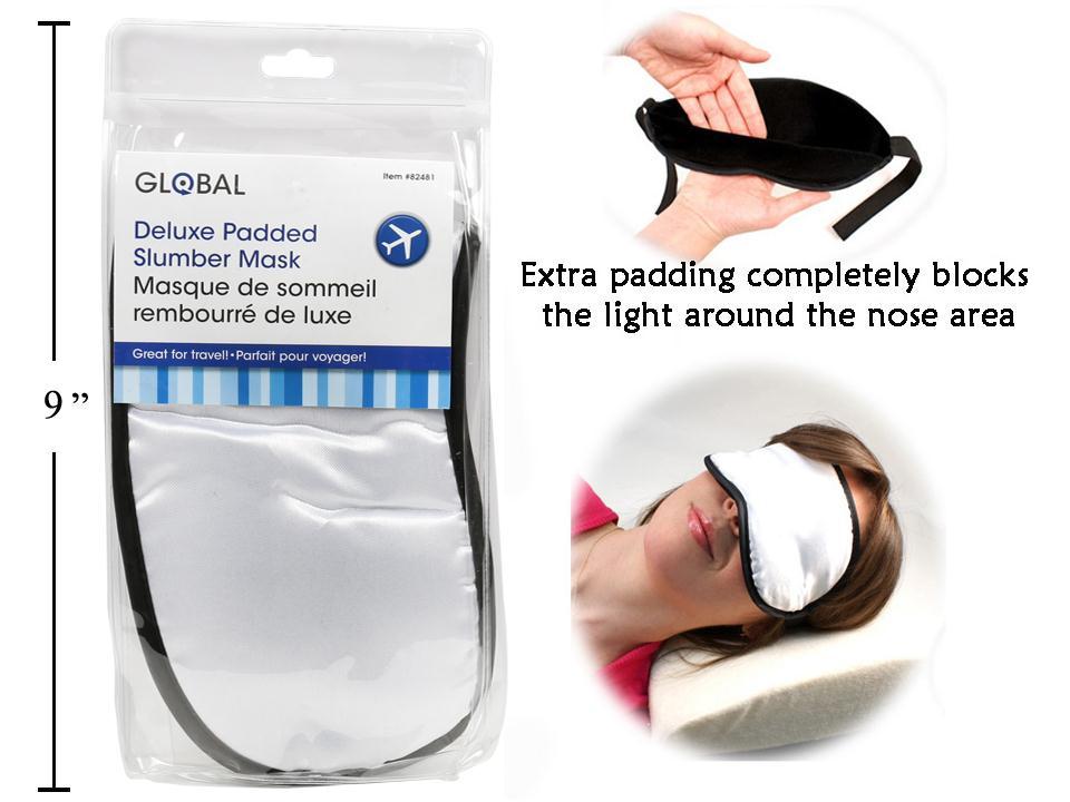 Global Dlx. Padded Eye Mask, Pvc bag with insert card(HZ)