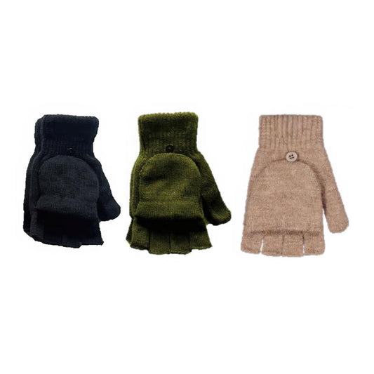 Nordic T "Brooke" Convertible Glove Ladies, 3 asst, fleece lining, hc