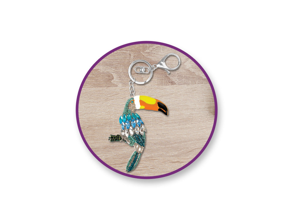 Jewelry Findings: 2.5" Key Ring Clip x2 w/Swivel Ring B) Silver