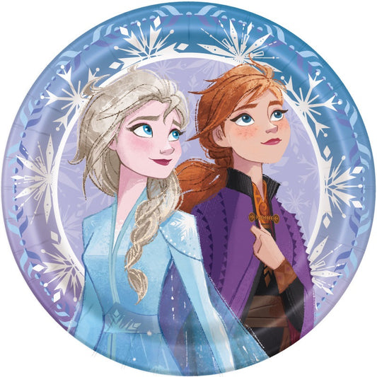 Disney Frozen 2 Round 9" Dinner Plates  8ct