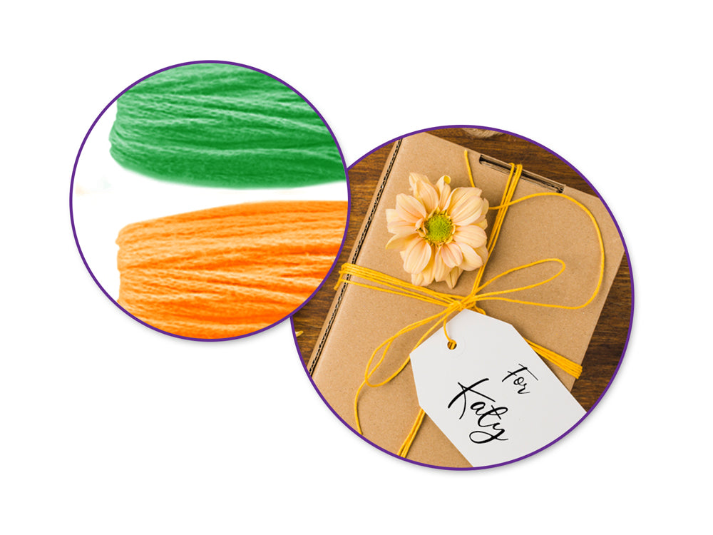 Craft Medley: 59yds 100% Cotton Colored Craft String 29.5ft/Color G) Glamour