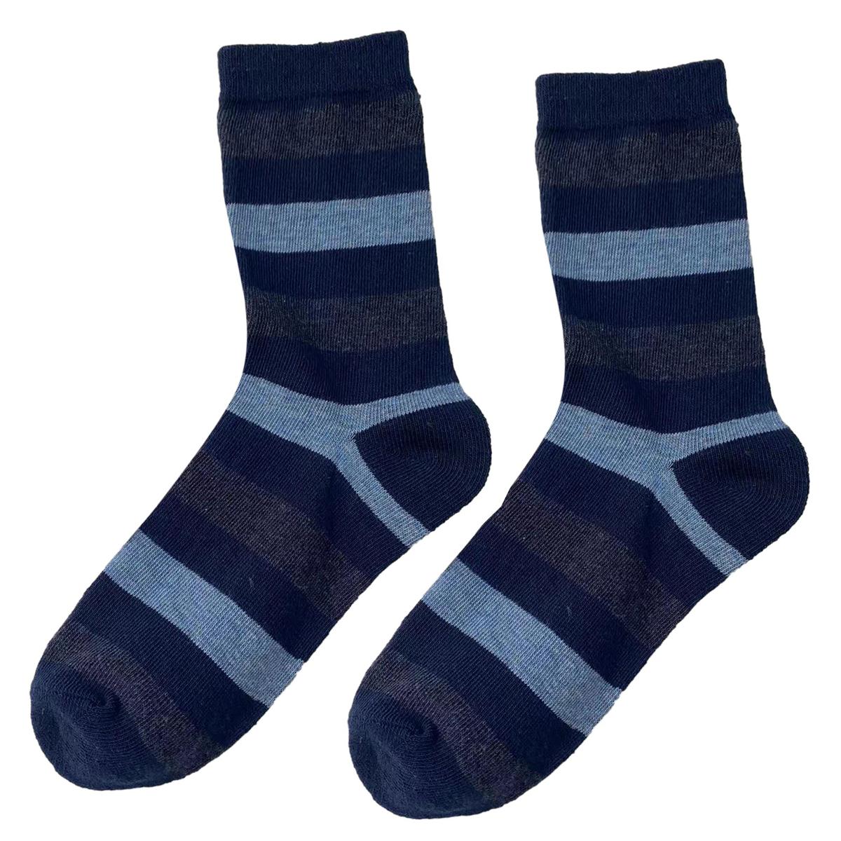 Sox, Men's Stripe, Crew, 3 asst, cott/poly/span, hc