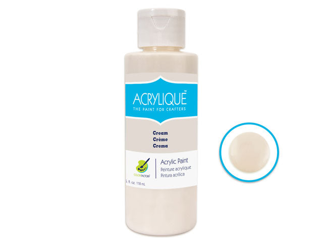 Color Factory: 4oz Acrylique Paint for Crafter's 010 Cream