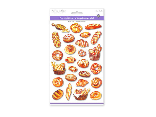 Paper Craft Sticker: 5.5"x8.25" 3D Pop-Up A) Baked Goods