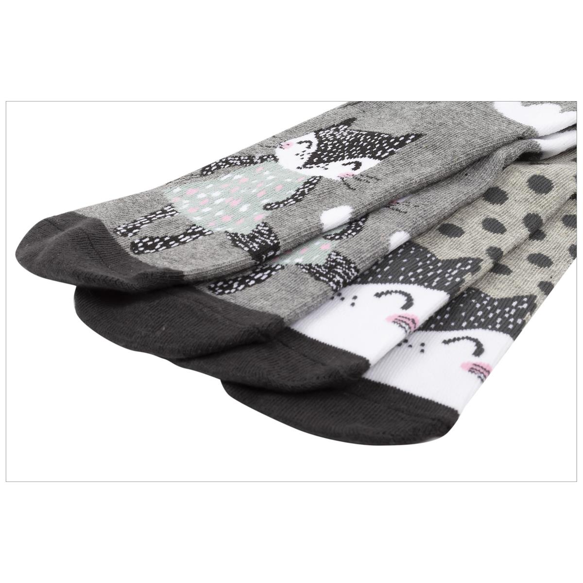 Sox, Ladies Fox Socks, 2 asst, cott/poly/span, hc
