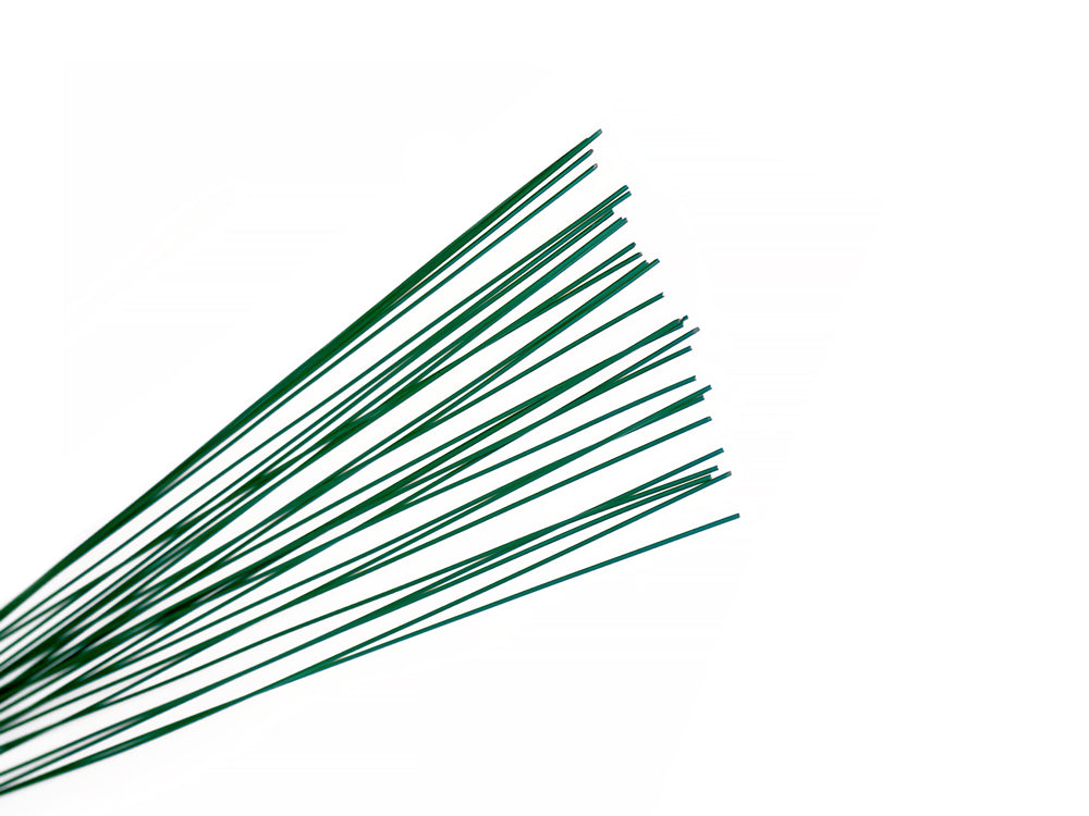 Floral Stem Wire: 20g Green 18" 25/pk