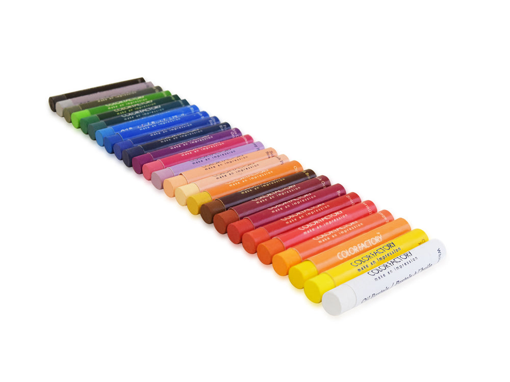 Color Factory: Soft Oil Pastels Brights Color Asstmnt x25