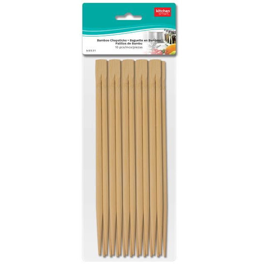 BAMBOO CHOPSTICKS - 10 PAIRS