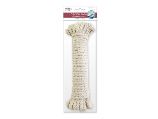 Craft Decor: Nautical Rope Cotton A) 6mm x 10m