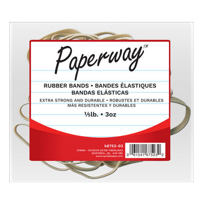 RUBBER BANDS - WIDE - 3 OZ NATURAL COLOR