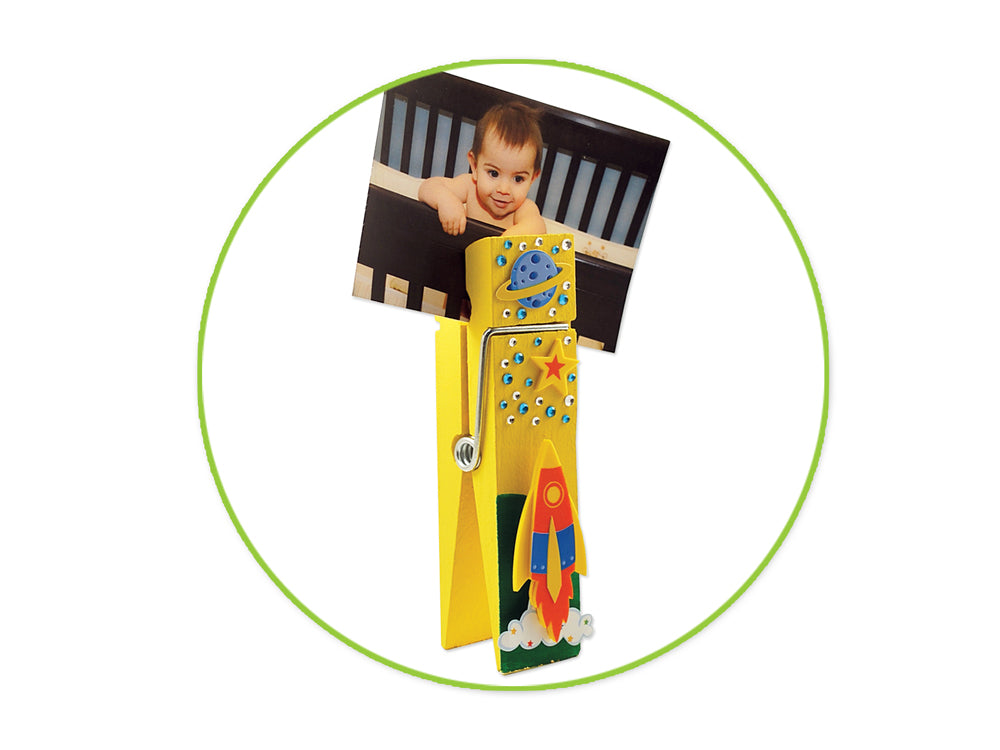 Craftwood: 8.3" Extra Jumbo Standing Clothespin Natural