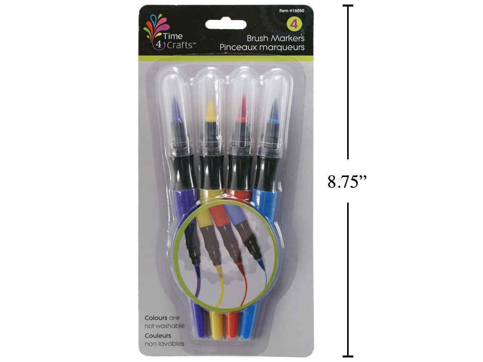 Time 4 Crafts, 4-pc brush markers, b/c