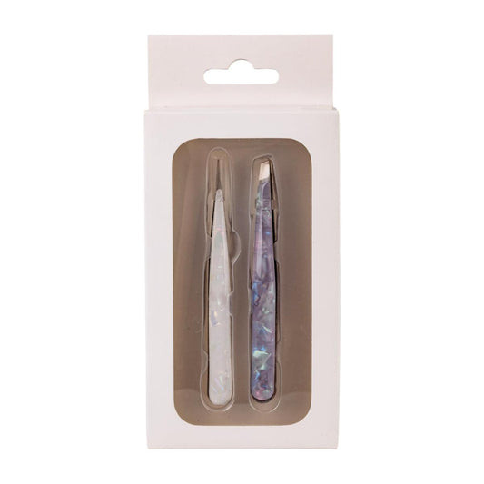 Bodico, 2-pc Tweezers w Iridescent Effect, window box