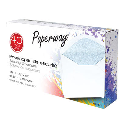 ENVELOPES SECURITY #8 - 40 9.2CM X 16.5CM