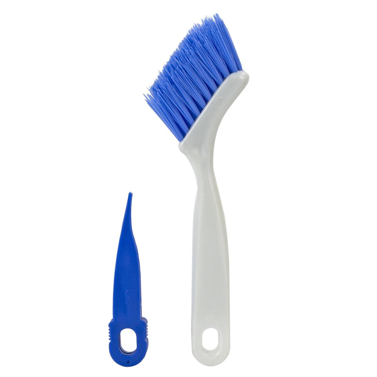 H.E.  Sliding Door Brush w/ Scraper, slide b/c