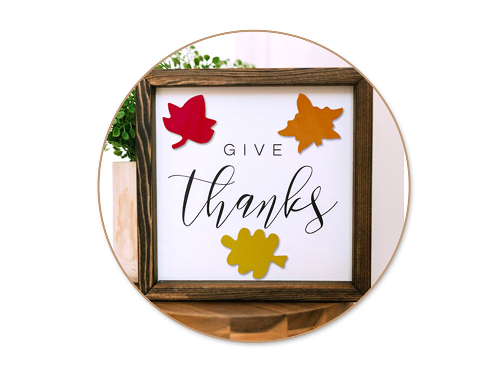 Wood Craft: 8cm Wood Shapes x36 in Display Box (6eax6stl) C) Foliage